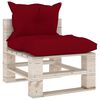 vidaXL 8-delige Loungeset met kussens pallet grenenhout