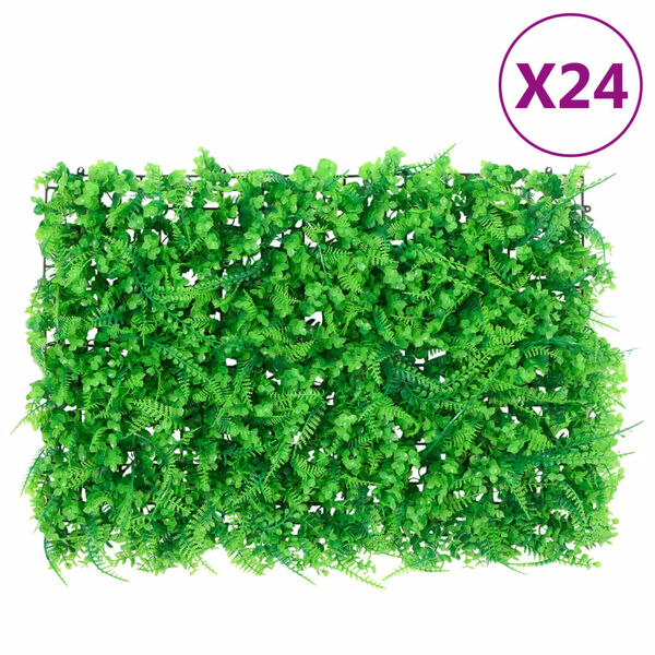 &nbsp;vidaXL Hek met kunstvarenblad&nbsp;24 st 40x60 cm groen