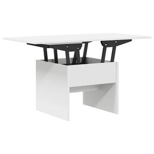 vidaXL Salontafel Wit 55 x 54,5 x 45 cm Bewerkt hout