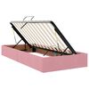 vidaXL Opslag bed met matras met hoofdeinde Roze 100 x 200 cm