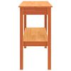 vidaXL Wandtafel Waskleur bruin 110 x 40 x 75 cm Massief grenenhout