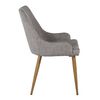Venture Home Eetkamerstoelen 2 st Plaza polyester grijs en naturel