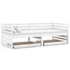 vidaXL Slaapbank met lades massief grenenhout wit 90x200 cm