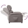 vidaXL Fauteuil verstelbaar stof taupe