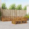 vidaXL Buiten bankenset 8 pcs Naturel Massief Acaciahout