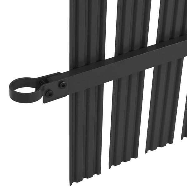 vidaXL Schuttingpaneel 180x180 cm aluminium antraciet