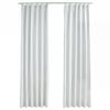 vidaXL Gordijnen verduisterend met haken 2 st 140x245 cm gebroken wit