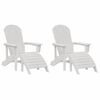 vidaXL Tuinstoel 2 pcs Wit 83 x 74 x 92 cm Polyetheen