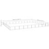 vidaXL Hondenkennel 80 m&sup2; staal zilverkleurig