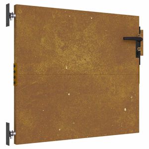 vidaXL Poort 85x75 cm cortenstaal