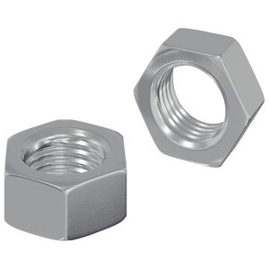vidaXL Zeshoekige Moer 2 st Zilver M6 Metaal