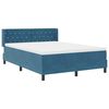 vidaXL Boxspringbed met matras Donkerblauw 200 x 140 cm Polyester