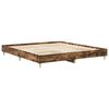 vidaXL Bedframe zonder matras hout gerookt eikenkleurig 160x200 cm
