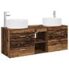 vidaXL Badkamermeubelset 3 st Oud hout 49,5 x 44,5 x 65,5 cm