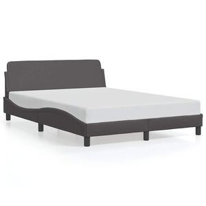 vidaXL Bedframe "Dover" kunstleer grijs 140x200 cm