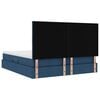 vidaXL Opslag bed met matras met opslag Blauw 200 x 200 cm Nep Leer