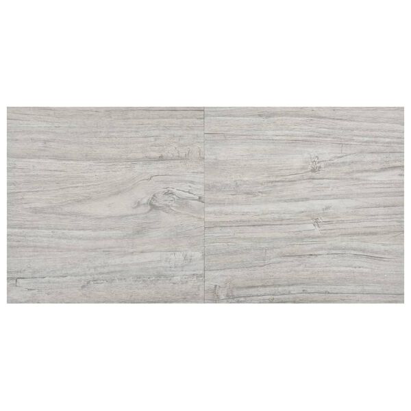 vidaXL Vloerplanken zelfklevend 55 st 5,11 m² PVC lichtgrijs