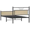 vidaXL Bedframe zonder matras hout sonoma eikenkleurig 100x190 cm