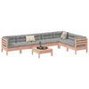 vidaXL 8-delige Loungeset met kussens massief douglas vurenhout
