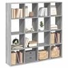 vidaXL Boekenkast 137,5x29x137,5 cm bewerkt hout grijs sonoma eiken