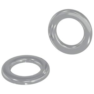 vidaXL Washers 2 pcs Zilver 10 x 10 x 0,8 mm IJzer