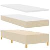 vidaXL Boxspringbed met Matras Donkergrijs 90x190 cm Cr&egrave;me 80 x 200 cm