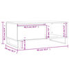 vidaXL Salontafel 90x50x36,5 cm bewerkt hout zwart