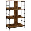 vidaXL Boekenrek 78,5x33x117,5 cm bewerkt hout gerookt eikenkleurig