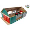 Kids Globe Stal met 4 windschermen 1:32 naturel