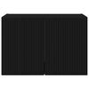 vidaXL TV-wandkast Wandgemonteerd Zwart 59,5 x 31 x 40 cm Bewerkt hout