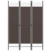 vidaXL Kamerscherm met 3 panelen 120x180 cm bruin