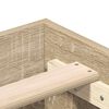 vidaXL Bedframe zonder matras 135x190cm spaanplaat sonoma eikenkleurig