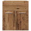 vidaXL Wastafelkast 41x38,5x46 cm bewerkt hout oud houtkleurig