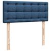 vidaXL Boxspring met matras stof blauw 120x200 cm