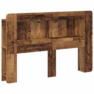 vidaXL Hoofdbordkast met opslag Oud hout Geconstrueerd hout