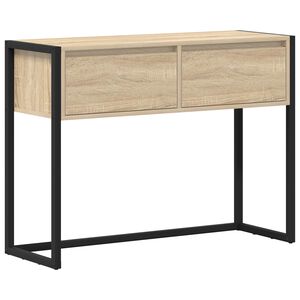 vidaXL Bijzettafel Sonoma 100 x 36 x 75 cm Bewerkt hout