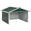 vidaXL Overkapping voor robotmaaier 92x97x63 cm staal groen