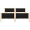 vidaXL Bedframe met hoofdeinde Zwart 180 x 200 cm Stof