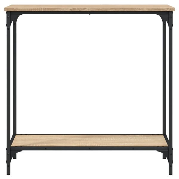 vidaXL Consoletafel Sonoma Eiken 75x30,5x75 cm Bewerkt Hout