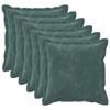 vidaXL Plaid kussen 6 st HOUTEN Zee blauw 30 x 30 cm Microfiber Fleece