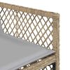 vidaXL 13-delige Tuinset met kussens poly rattan gemengd beige