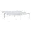 vidaXL Bedframe metaal wit 140x200 cm