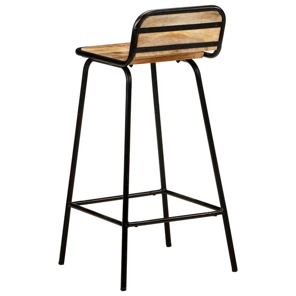 vidaXL Barstoelen 2 st massief mangohout