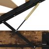 vidaXL Ottoman Bedframe Gerookt eiken 193 x 120 x 25 cm Spaanplaat