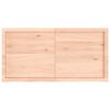 vidaXL Tafelblad 120x60x(2-6) cm onbehandeld massief eikenhout