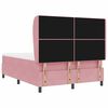 vidaXL Boxspringbed met matras Roze 190 x 140 cm Fluweel