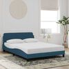 vidaXL Bedframe met hoofdeinde "Dover" fluweel blauw 120x200 cm