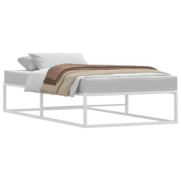 vidaXL Bedframe zonder matras 90x200 cm wit