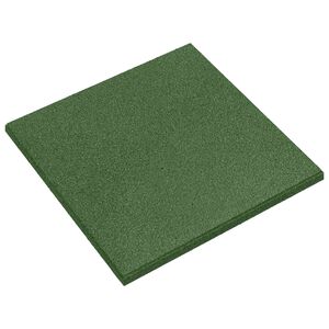 vidaXL Valbescherming Tegels 18 st Groen 50 x 50 cm Rubber