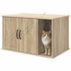 vidaXL Kattenhuis Sonoma 85 x 55 x 50 cm Bewerkt hout